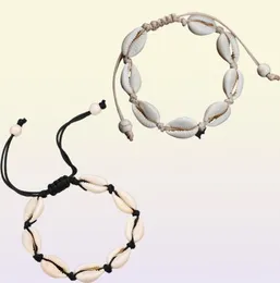 3PCS Black White Boho Natural Girls Shells Charm Bracelets for Women Beach Jewelry Handmade Rope Bracelets Bangles Jewelry Gift9855821