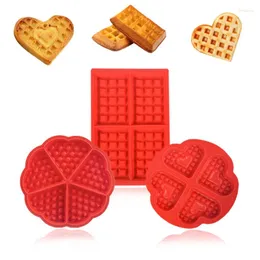 Backformen Waffelhersteller Lebensmittelqualität Silikonform DIY-Kuchenform Nicht-Stick-Set Küchenbackwaren Gofreras