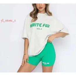 Whites Fox Tracksuit kobiet Whiter Foxx T Shirt Designer marka moda sport i rozrywka lis bluzy szorty TEES TES