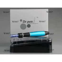 Dropship A1-W Blue Dr. Derma Pen Auto Micro Needle System Justerbara nållängder Originalutgåva