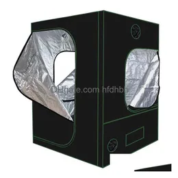 Luzes de cultivo Sala de planta verde de tenda refletiva com janela de obsessão e bandeja de piso para flores internas entrega crescente entrega l dhlhu