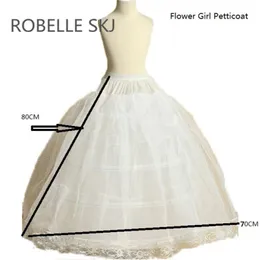 Flower Girl Petticoat Kinder Crinoline Unterrock Slip für kleines Mädchen 80 cm lang 3 Hoops Hochwertiges schnelles Versand 240p