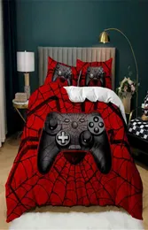 Sängkläder sätter täcke för pojkar controller quilt kingqueen size cool gamepad set barn tonåring modern l2210256371872