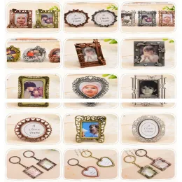 2 Zoll Mini Retro DIY Photo Frame Europäischer Stilmalerei Rahmen Anhänger Home Dekoration Teile Schreibtisch Dekor Chidren Geschenk LL