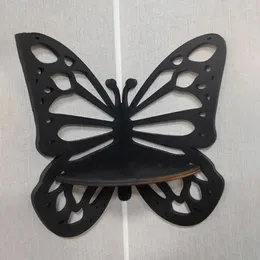 Display da parete di stoccaggio della cucina farfalla mandato in cristallo regalo in legno Simplicity angolare rack vuoto