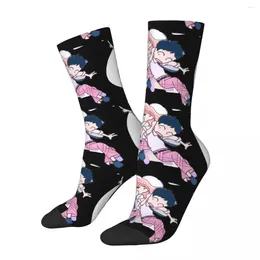 Men's Socks Funny Compression Sock For Men Chibi Marin And Gojo Vintage My Dress-Up Darling Wakana Anime Seamless Printed Crew