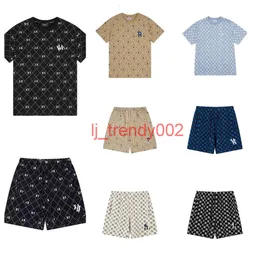 Herren T-Shirts Shorts NY Designer T-Shirts Trunks Modebrief Print Trendy Brand hochwertiger Frühjahrs Sommer Vintage Full Print NY Casual Sports Unisex Shorts Tee Ad Ad