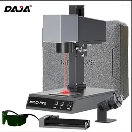 Printers DAJA Fiber Laser Marking Machine M1 Pro High-Precision Metal Nameplate Industrial Desktop Engraver Portable Engraving