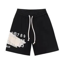 Europeiska och amerikanska Pure Cotton Brand Mens Shorts Drawstring Design Beach Sports Jogging S4XL Outdoor Gym 240422