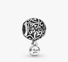 Nowy przyjazd 100 925 Sterling Silver Otwarty Love Hearts Charm Fit Fit European Charm Bransoleta Akcesoria biżuterii 7314775