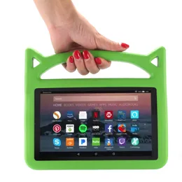 Dzieci uchwyt eva pianka zabezpieczona dla dzieci pokrywa tabletu na iPad Mini 3 4 5 6 Nowy iPad Pro Air 9.7 10.2 Amazon Kindle Fire HD7 HD8 HD10