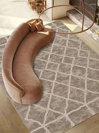 Dywany wełniane dywan maroko geometria w kratę salon vintage sofa stolik kawowy dywaniki do sypialni maty dekoracyjne