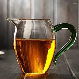 Xícaras pires 2024 copo de copo de vidro espessamento kungfu conjunto de chá de kungfu alto distribuidor transparente de borossilicato