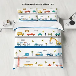Bedding Sets Three Piece Soft And Skin Friendly Set On 90gsm Engineering Lathe 2 Pillowcases 1 Down Duvet Cover Children's Room