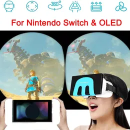G11 VR Shinecon dla Nintendo Switch OLED 3D Virtual Reality Okleje słuchawkowe urządzenia słuchawkowe Helmet Lense Goggles Gaming Akcesoria 240506