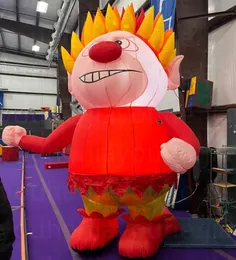 Outdoor games Customized Christmas Character Decor inflatable snow miser/heat miser balloon with led lights for your Christmas 8mH (26ft) with blower