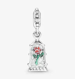 100 925 Sterling Silver Enchanted Rose Dangle Fit Fit original European Charms Bracelet Moda Mulheres Jewelr9068163