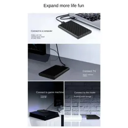 2024 Novo USB3.0 para SATA SSD Case externo SSD HDD Caixa de disco rígido Adaptador de disco rígido 2,5 polegadas SATA HD State Solid State Drive rígido para PCFor