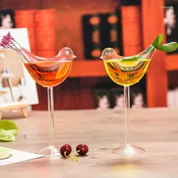 Weingläser 150 ml Vogel Cocktail Goblet Champagnerglas hoher kreativer molekularer Räucherfeier Trinken Tassensaft Tasse Saft