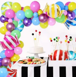Candy Ballon Garland Erz Land Party Dekorationen zum Geburtstag Babyparty Weihnachten mit süßem Lollipop 2106103477429