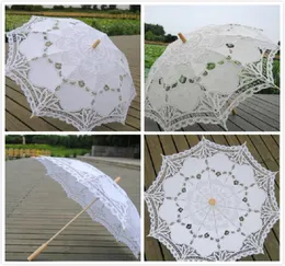 68 cm manico lungo in pizzo ombrelloni fatti a mano arte dridesmaid regali ricami ombrello di nozze parasol romantico nuziale pogra2778805