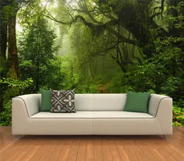 Sfondi di lusso stereoscopico personalizzato 3D Foresta vergine TV con sfondo murale 3D Rotolo PO Wall Mural Cucina Wallpaper3445943