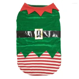 Odzież dla psa Bożego Narodzenia elf kamizelka pet kurtka kostiumowy płaszcz imprezowy Fine Onesie Kitten Warm Sweter Puppy Hoodie