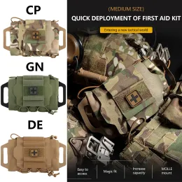 Bolsa médica tática, kits IFAK, implantação rápida ao ar livre, kit de primeiros socorros, bolsa de sobrevivência de emergência