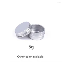 Speicherflaschen 5G Aluminiumglas 5ml Kosmetische Lippenaugen -Sahne Flasche leer nachfüllbare Behälter Roségold Silber Pink