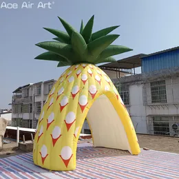 wholesale Outdoor Inflatable Event Booth Pineapple Tunnel Tent Fruit Stand For Summer Party