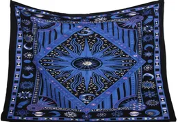 Blue Sun and Moon Mandala Tapestry Planet Wall Indian Hanging Tapestry Square e Rhombus Tapiz Mandalas Tippie Tapestry18771417113