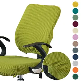 Chair Covers Office Split Computer Back Case Removable Stretch Slipcover Solid Seat Color Backrest Protector