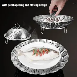 Double Boilers Vegetable Steamer Basket Collapsible For Pot Accessories Water Cooking Food Seafood