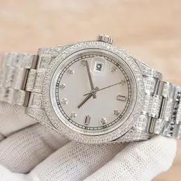 Mens Classic 41 мм Полностью автоматические механические часы модные ремни Diamond Disester Designer Luxury Par