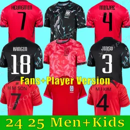 2024 Heungmin Südkorea Soccer Jersey Kangin Heechan Guesung Sohn 23/24 Home Red Kim Sung Hwang Lee Jeong Lee Kwon National Team Shirt Football Uniform Männer Fans Hemden