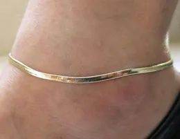 Cadeia de venda a quente escala de peixes de peixes de pulseira de joias à beira -pé de ouro/prata Anklet7809915