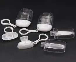 30 ml Händedesinfektion Flasche mit Schlüsselringhaken klar transparente Kunststoff -nachfüllbare Behälter Reiseflasche KH6329990419