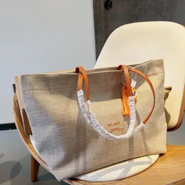 Bolsas de compras de luxo feminino Totes Bolsa Designer de lona Bolsa Carta de moda Impressão de bolsa de ombro clássica com pendente pequeno CAPA grande 299H