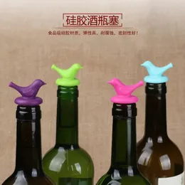 Creative Bottle Stopper Caps Wine Family Bar Preservation Tools Silicone Bird Design Safe and Healthy 240428