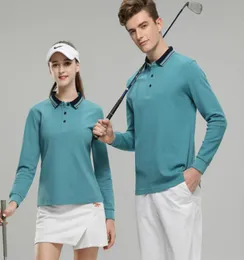 Koszulka golfowa z długim rękawem mężczyźni mężczyźni kobiety haftowane solidne kolorowe kultura reklama koszula jesienna swoboda drużyna drużyna pri6682009