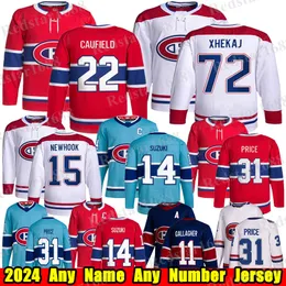 #22 Cole Caufield Montreal hockey jersey #14 Nick Suzuki Juraj Slafkovsky Brendan Gallagher Guy Lafleur Alex Newhook Carey Price Arber Xhekaj Canadiens jerseys