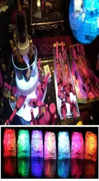 Parti Dekorasyonu Aoto Renkleri Mini Romantik Ayakkar Küp Led Yapay Buz Flaş Led Işık Düğün Noel3833279