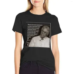 Kadın Polos Sowell T-Shirt Büyük Boy Hippi Giysileri Kadınlar İçin Tişört