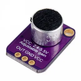 2024 MAX9814 Mikrofon AGC Amplifikatör Kartı Ses Sensörü Modülü Arduino için Otomatik Kazanç Kazanç Saldırısı ARDUINO için Ses Sensörü Modülü