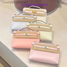 Hremms clássicos Kelyys Designer Bolsas de ombro Genuíno Mensageiro de Couro 2024 Novo Swift Primeira Geração Bolsa Verde Mini Cadeia tem logotipo real