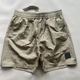 Shorts de grito de luxo bordado masculino de metal shorts de nylon hight street shorts de pedra rápida secagem de roupas de banho de praia shorts m-2xl
