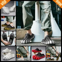 Pintado cinco garras dragão dragão dourado Eva Hole Sapatos com metros de sola grossa Sandálias, sapatos masculinos de praia de verão, chinelos respiráveis 2024