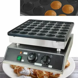Backformen Mini Holländische Pfannkuchen Baker Maker kommerzielle elektrische Nicht -Stick 36pcs 1,9 Zoll Pofertje Edelstahl
