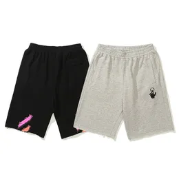 Summer Mens Designer Shorts Wysokiej jakości luksus z bawełny elastyczny stały kolorowy pasek sportów sportów moda litera prędkość druk dla mężczyzn i kobiet