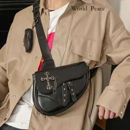 HBP Saddle Bag Designer Man Messenger Shoulder Bags With Coin Pocket Satchel Clutch Bag Handbags Fashion Skull Cross Purse Punk 600 220